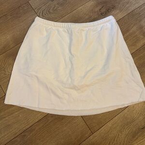 Aerie White Fleece Skirt White Medium